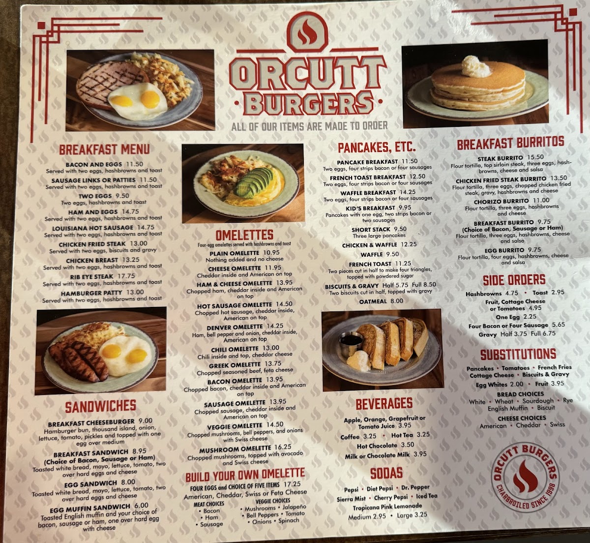 Orcutt Burgers Menu - Image 2