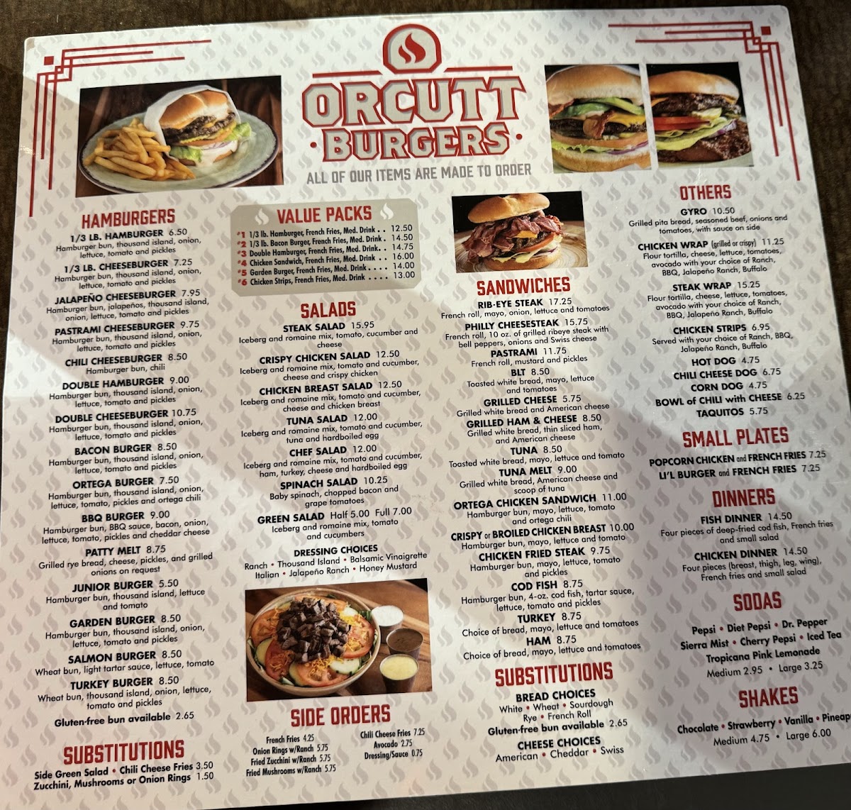 Orcutt Burgers Menu - Image 4